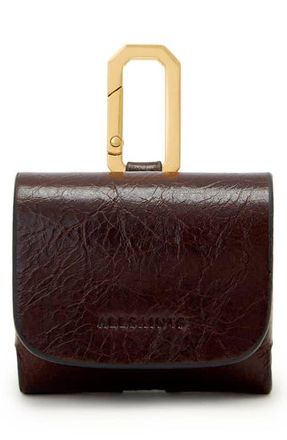 AllSaints Hex AirPod Case in Cognac Brown at Nordstrom