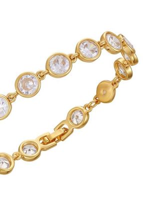 Vince Camuto Cubic Zirconia Bezel Bracelet in 14K Gold Plated at Nordstrom