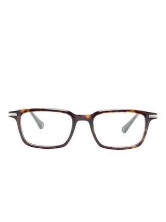 Cartier rectangle-frame glasses - unisex - Acetate - 51 - Brown