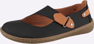 Gemini Slipper GEMINI, Damen, Gr. 36, schwarz, Glattleder, Schuhe Slipper