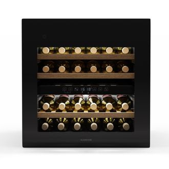 Klarstein Klarstein Rhone 36 Duo Refrigerador De Vino 36 Botellas Control Led Pulsar Para Abrir Silencioso