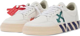 Off-white Sneakers Vulcanized in pelle - Bianco