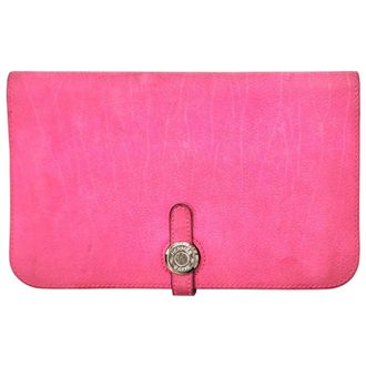 Herm&egrave;s Pink Wallet (Bi-Fold) (Pre-Owned)