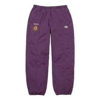 SUPREME x Umbro SS26 Cotton RipsT-Shirt Track Pant Plum SUP-SS26-029-PLM
