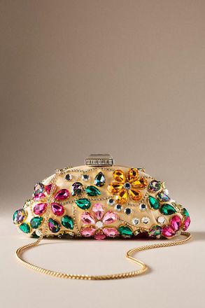 Badgley Mischka Jewel Badgley Mischka Jem Crystal Floral Clutch