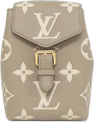 Louis Vuitton Cream Tourterelle Leather Backpack (Pre-Owned)