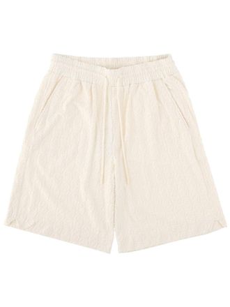 Dr&ocirc;le de Monsieur Monogramme Cotton Drawstring Casual Shorts