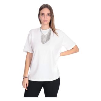 Liu Jo T-Shirts, female, White, Size: XL T-shirt girocollo
