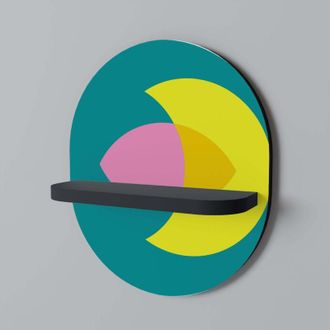 OEM Apoyo Espiritual Estante Ovalado Negro