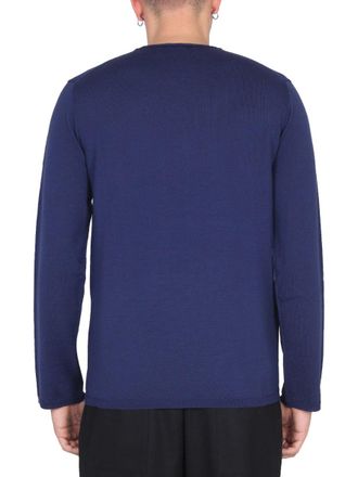Comme Des Gar&ccedil;ons Wool Jersey Sweater - Blue