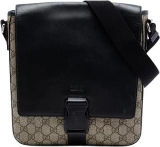 Gucci Pre-owned Messenger Bag - Dames - Vintage Schoudertas - Beige - ONE Size - Leer - Vintage