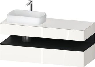 Duravit Duravit - Qatego Consola Mueble Bajo Lavabo, 2 Cajones, 2 Cajones