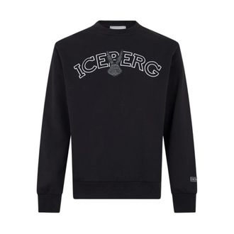Iceberg Felpa Girocollo - - Sweatshirts & Hoodies - Uomo - Nero - 2XL