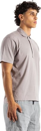 Handvaerk Mens Pima Cotton Short Sleeve Polo Shirt Stoneware Grey T-Shirts And Polos