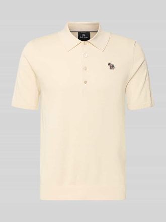 Paul Smith Regular Fit Poloshirt mit Knopfleiste in Offwhite, Gr&ouml;&szlig;e XL