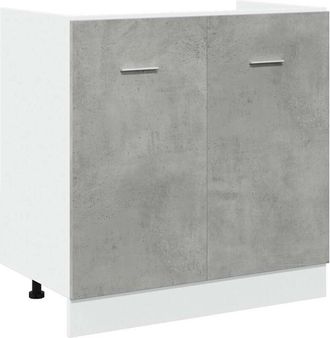 vidaXL Sink Bottom Cabinet Lyon Concrete Grey 80x46x81.5 cm Engineered Wood Vidaxl