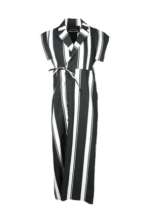 Collection Priv&eacute;e Womens Chemise Dress - Black/White