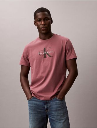 Calvin Klein Jeans Calvin Klein Mens Monologo Tee - Pink - 2XL