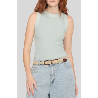 Project Social T Player Rib Racerback Tank in Moonstone at Nordstrom, Size X-Small