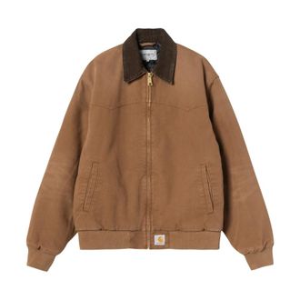 Carhartt Work in Progress OG Santa Fe Jacket - Heren - Zomerjassen - Bruin - XL - Katoen - Jassen