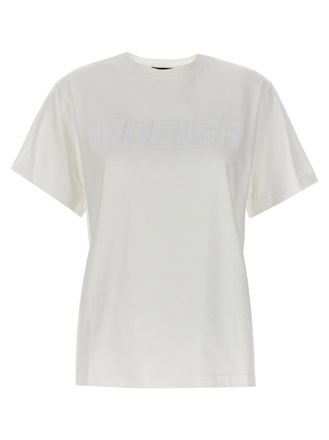 MUGLER White Rubberized logo t-shirt