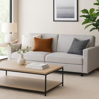 Aspire Home Accents Vault Sofa Bed with Dual Storage in Light Grey | Size: 3 Seater