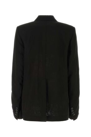 Ann Demeulemeester Zwarte Katoenen Renske Blazer