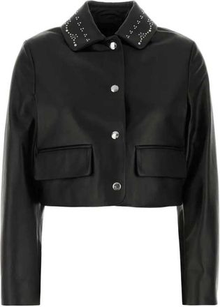 Marni leren jack met studs