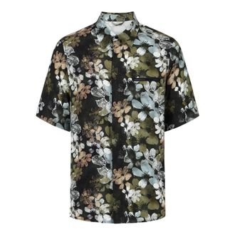 Iceberg Short Sleeve Viscose Shirt - Heren - Korte mouwen Overhemden - Veelkleurig - M - Overhemden