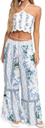 Agua Bendita Ivy Nader Serenity Top In Blue