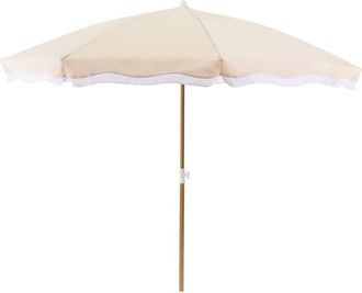 Beliani Sombrilla de jard&iacute;n 232 cm Beige