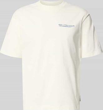 Marc O'Polo Denim Marc OPolo Denim Relaxed Fit T-Shirt aus reiner Baumwolle in Weiss, Gr&ouml;&szlig;e XXL