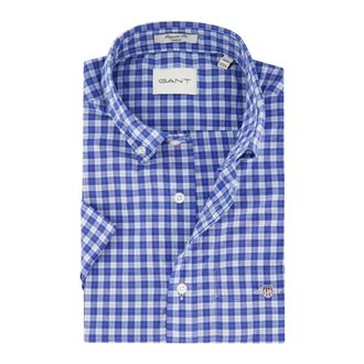 GANT Heren, Overhemden, Blauw, Maat: M