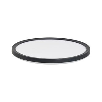 Beliani L&aacute;mpara Led Redonda Empotrada En El Techo Plaf&oacute;n Con Mando A Distancia 42 Cm Negro Velora