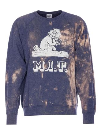 Wild Donkey logo sweater - men - Cotton/Polyamide - L - Blue