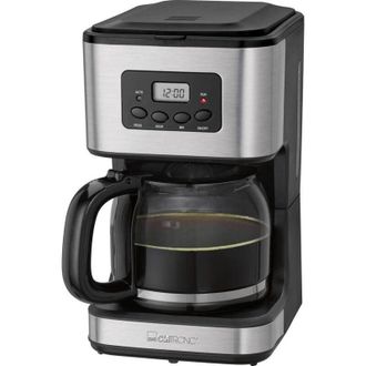 Clatronic ka 3642 Macchina per il caff&egrave; Nero, acciaio inox Capacit&agrave; tazze=14 funzione timer, Display