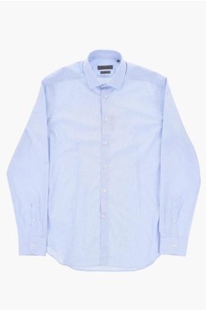 Corneliani Cotton Slim-Fit Shirt with French Collar size 40