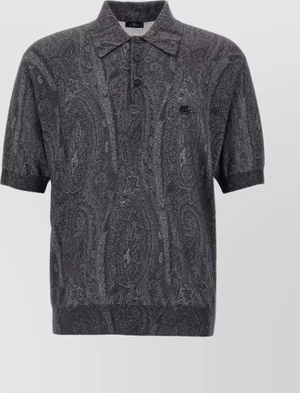 Etro paisley print polo shirt