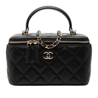 Chanel Pre-owned Mini Satchel - Dames - Pre-owned - Zwart - Maat: ONE Size Leer