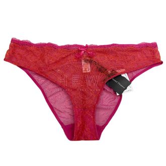 Chantal Thomass Fuchsia Pink & Orange Calais Leavers Lace Brief Size L