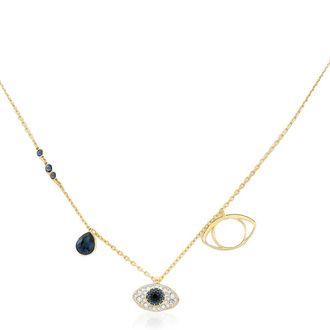 Swarovski Ladies Symbolica Evil Eye Pendant Necklace