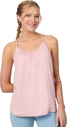 Free Country Womens Microtech Chill B Cool V-Neck Cami Top with Built-In Bra