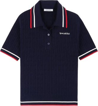 Sporty & Rich Polo in maglia - Blu