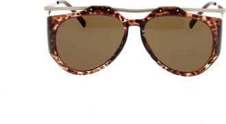 Saint Laurent Amelia Zonnebril - Dames - Zonnebrillen - Bruin - ONE Size - Accessoires