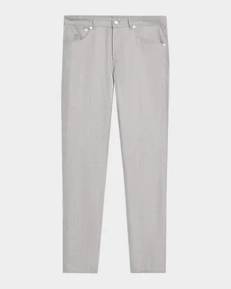 Brunello Cucinelli Men & apos;s Flannel Tapered Leg Five-Pocket Pants