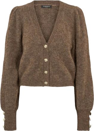 Bruuns Bazaar SyringabrushedBBKrista maglia cardigan - - Knitwear - Donna - Marrone - M