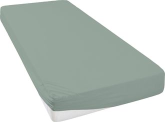 Leonique Spannbettlaken »Malia in Gr. 90x200, 140x200 oder 180x200 cm« aus Baumwolle, für Matratzen bis 30 cm Höhe, Bettlaken, Spannbetttuch