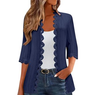 Generic Womens Cardigans Long Red Cardigan Lace Cardigans For Women Uk Black Ribbed Sleeveless Pink Crop Fleece White Shawl Collar Thick Knit Size 22 Zip Up W