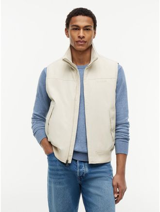 Tommy Hilfiger Mens Water-Repellent Regatta Vest - Beige - XXL