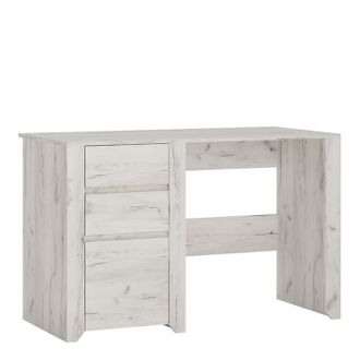 Furniture To Go Angel 3 Drawer Desk in White